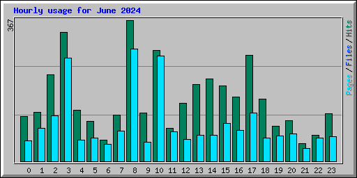 Hourly usage for June 2024